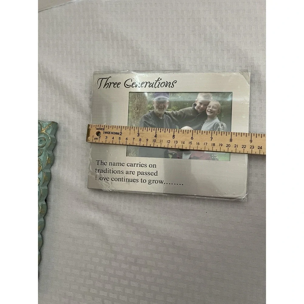 Generational‎ Picture Frame Color: Silver Tone Fits 4